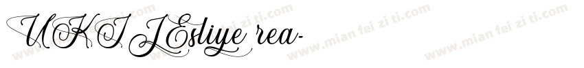 UKIJEsliye rea字体转换
